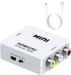 Adapteri HDMI-AV/RCA-signaalin muunnin 1080p
