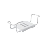 Spirella Grand siège de Baignoire Extensible 50-65cm Inoxydable Blanc - Max 100kg