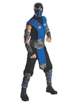 Mortal Kombat Sub Zero Costume pour Adulte, Bleu, Taille Unique