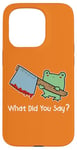 iPhone 15 Pro Kawaii Frog With Knife Ax - Angry Frog - Halloween Mad Frog Case