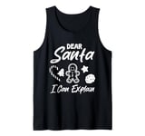 Christmas Costume DEAR SANTA I CAN EXPLAIN Children Tank Top