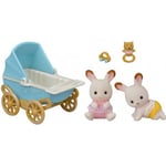 Sylvanian Families - Chokladkanintvillingar set (Barnvagn)