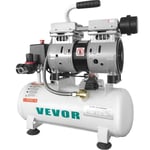 Compresseur d'Air sans Huile - VEVOR - KYJ-2584 - 110L/min - 550W - Blanc - Acier - 2 gallons/9L - 8 bar