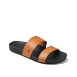 Reef Womens Cushion Vista Cognac Black Sandals - Size UK 7