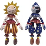 Sun Moondrop Plysch, FNAF Security Breach Clown Figur, 2st 11in Sundrop Mo