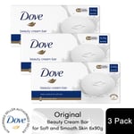 Dove Original Beauty Cream Bar Deep Moisture for Soft and Smooth Skin, 6 x 90g