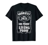 3 Year Sobriety Recovery Clean And Sober Living Since 2021 T-Shirt