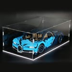 HYZM Acrylic Display Case for Lego Technic Bugatti Chiron 42083 Model Dustproof Showcase Box (Model NOT Included)