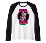 I May Be A Bad Girl But I'm A Damn Good Kitty Cat Funny Cats Raglan Baseball Tee