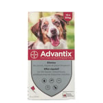 Advantix Chien moyen de 10 kg - 25 Pipette(S) Unidose(S) 4 pc(s)