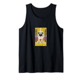 The Pug Tarot Card Illustration Tank Top