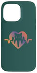 Coque pour iPhone 14 Pro Max Chat Heartbeat Nurse Animal Kitty Mom & Dad Heart Retro