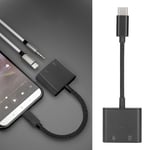 2‑in‑1 USB C To 3.5mm Adapter Type‑C To AUX Jack With USB C PD 60W Fast Ch