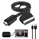 Adaptateur , Convertisseur Péritel vers HDMI , Scart vers Hdmi, pour Full HD TV,Audio Vidéo pour Lecteur Sky Blu-Ray STB Xbox PS3