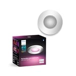 Philips Hue White & Color Ambiance Xamento recessed spotlights 1 Pack, dimmable Bathroom Lights for The Hue Lighting System with 16 Million Colours, Intelligent Light Control via Voice and app.