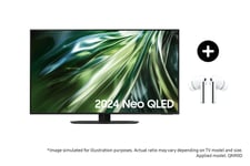 Samsung 43" QN90D Neo QLED 4K Smart TV (2024) and Galaxy Buds3 Pro (White) Phantom Black