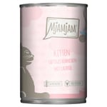 Ekonomipack: MjAMjAM Kitten 24 x 400 g  - Saftig kyckling med laxolja