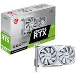 Grafikkort - MSI - GeForce RTX 3050 Ventus 2X XS Vit - 8 GB GDDR6 - 1807 MHz - PCI Express Gen 4