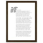 Artery8 Quote Rudyard Kipling If Poetry Poem Artwork Framed Wall Art Print A4