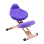 Ergonomic Kneeling Chair,Furniture Knee Chair Angled Seat Ergonomic Rocking Stool Prevents Hunchback and Myopia Student Learning Chair for Home and Office Purple