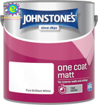 One Coat Matt Emulsion Paint - Pure Brilliant White 2.5L