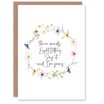 Wedding Card Marriage Poem 3 Words 8 Letters I'm Yours Floral