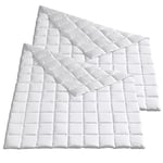 Häussling Home Lot de 2 édredons d'été 135 x 200 cm | Couette d'été en Duvet 90% Duvet - Convient également aux Personnes allergiques - Housse 100% Coton - Poids du garnissage : 200 g