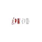 2X Manettes Wiimote Motion Plus + Nunchuk filaire Pour Wii & Wii U - Rouge et Bl