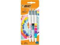 Bic Długopis 4 Colours Message Tie Dye 3Szt Bic