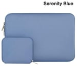 (13,3 tuuman Serenity Blue Color)Uusi kannettavan tietokoneen suojakotelo MacBookille HP Dell Lenovo Acer kannettavan tietokoneen laukku Kantolaukku 13 14 15,4 15,6 tuuman kannettavan tietokoneen kansi miehille, naisille, tietokoneille