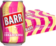 Barr American Cream Soda SUGAR FREE , 330ml x 24 cans  FREE & FAST POSTAGE