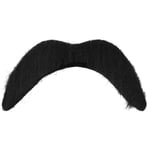 Black Fake Moustache 1970s Mexican Bandit Hippy Fancy Dress False Tache