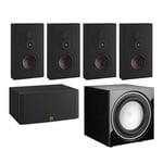 Dali Opticon LCR AV Speaker System with E-9 F Sub - Satin Black