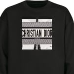 Sweatshirt för Vuxen | Klassisk Collegetröja Christian Dior svart L