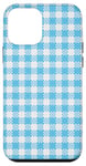 Coque pour iPhone 12 mini Nappe simple bleue à motif sans couture