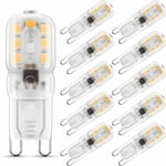 Lablanc - Ampoule led G9,2W G9 Blanc Chaud 3000K, Ampoule led, 25W Ampoule Halogène Équivalent, 230V ac 200lm, 360° Larges Faisceaux, Culot G9 Lot de