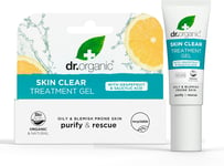 Dr Organic Skin Clear 5 in 1 Treatment Gel, Minimise Spots & Reduce Redness, &