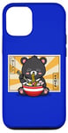 Coque pour iPhone 12/12 Pro Kawaii Hot Pot Ramen Bear Taiwan Travel