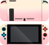 Gradient Switch Housse De Protection Slim Cover Case Pour Nintendo Switch Et Joy Con - Absorption Des Chocs Et Anti-Rayures (Rose Et Jaune) [Jeu Vidéo]