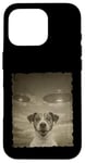 Coque pour iPhone 16 Pro Jack Russell Chien Selfie Vieux Téléphone Photo Drôle Observation OVNI