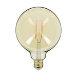 Xanlite Ampoule LED E27 Vintage G125 Culot E27 - Ampoule Vintage E27 LED Angle Éclairage 320°- Ampoule Filament E27 7W Équivalant 50W 638 Lm- Ampoule Globe E27 LED Lumière Blanc Chaud- RFDE800B125A