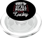 Poker Vintage Up All Night To Get Lucky PopSockets PopGrip for MagSafe