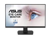 ASUS VA24ECE - Ecran PC 23,8" FHD - Dalle IPS - 16:9 - 75Hz - 1920x1080 - 250cd/m² - HDMI et USB-C 15W- AMD FreeSync - Technologie ASUS Eye Care - VESA 100x100mm - Filtres de lumière bleue