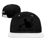 Funny Black Cat Do What I Want Male And Female Animal Farm Quick Buckle Driver Hat Baseball Cap Hip Hop Cap