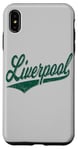 Coque pour iPhone XS Max Liverpool England Varsity SCRIPT Maillot de sport classique