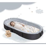 Kontarboor - Lit de voyage portable/pliable pour enfant, avec matelas, housse de matelas et drap-housse.