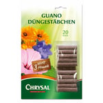 Chrysal Guano Duengestaebchen - 20 Pièce Engrais Bâtonnets Organisch-Mineralisch