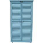 Armoire de jardin "Space" - 87 x 46.5 x 160 cm - Bleu ciel