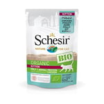 Schesir Cat Bio Kitten Monoprotéine Poulet Nourriture Humide pour Chatons 16 sachets x 85 g