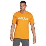 adidas H12191 M LIN SJ T T-shirt focus orange/white 2XL